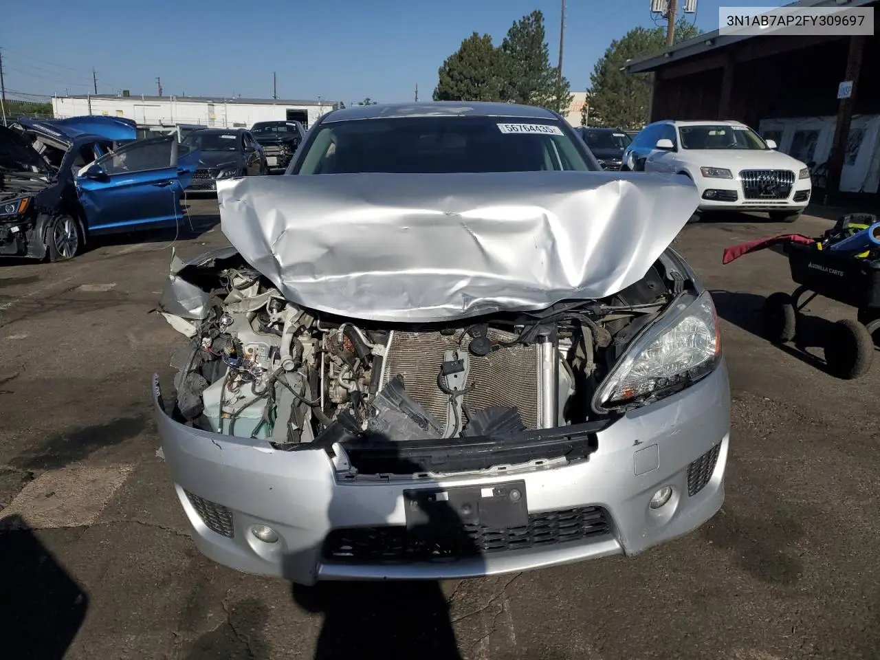 2015 Nissan Sentra S VIN: 3N1AB7AP2FY309697 Lot: 56764435
