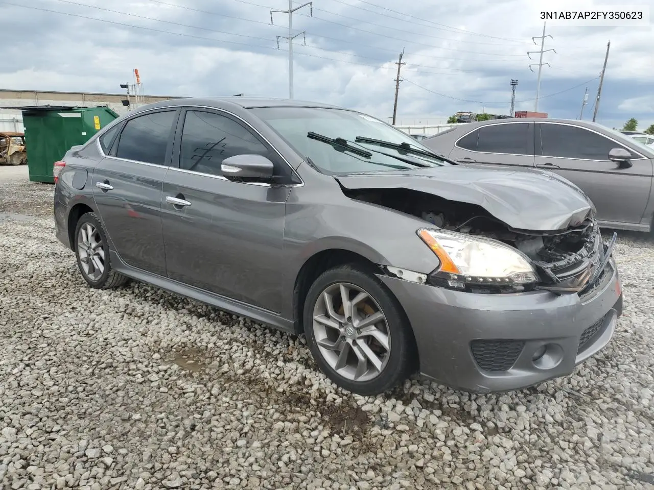 2015 Nissan Sentra S VIN: 3N1AB7AP2FY350623 Lot: 56873995