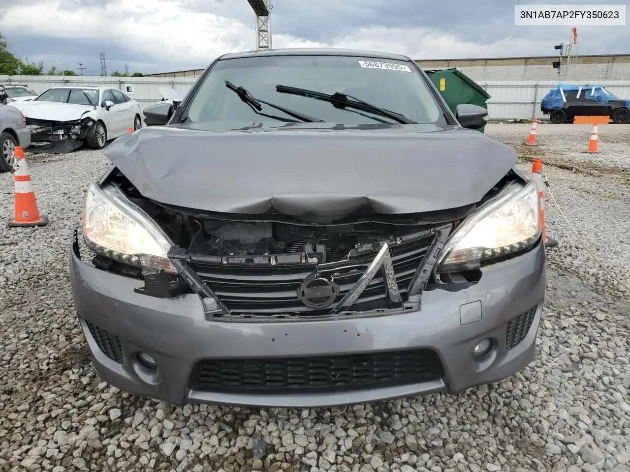 2015 Nissan Sentra S VIN: 3N1AB7AP2FY350623 Lot: 56873995