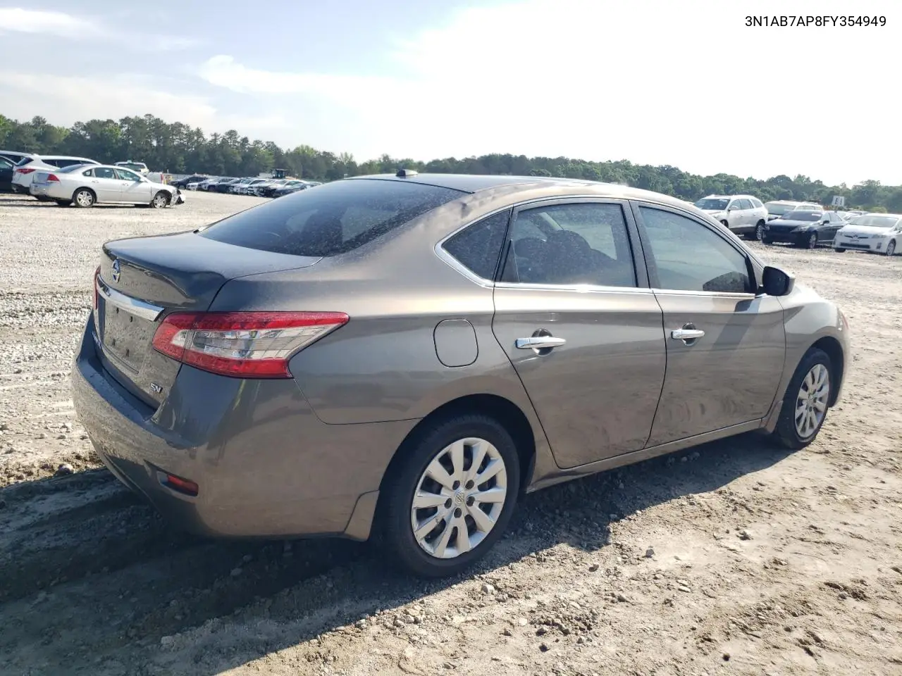 2015 Nissan Sentra S VIN: 3N1AB7AP8FY354949 Lot: 56890715