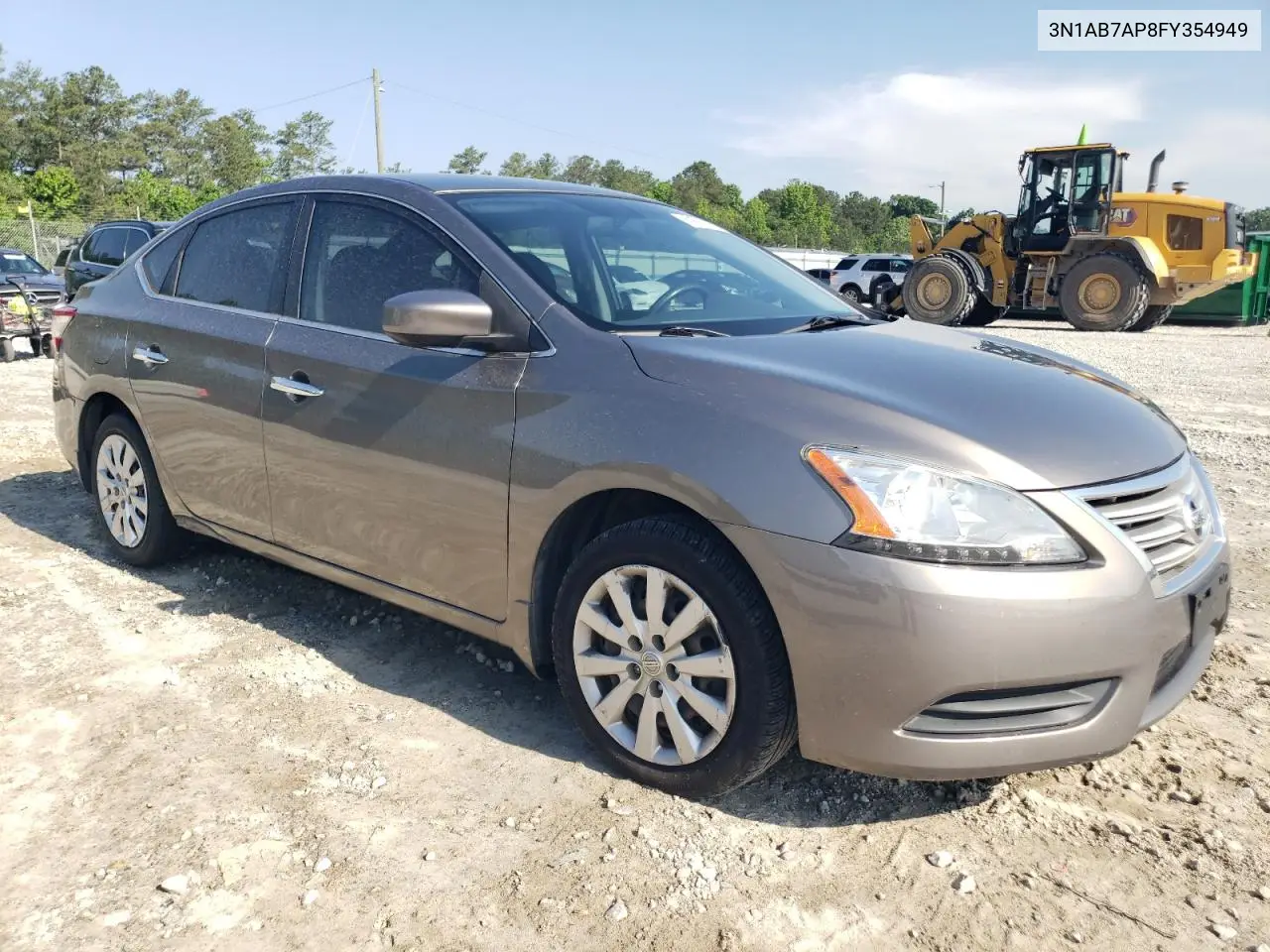 2015 Nissan Sentra S VIN: 3N1AB7AP8FY354949 Lot: 56890715