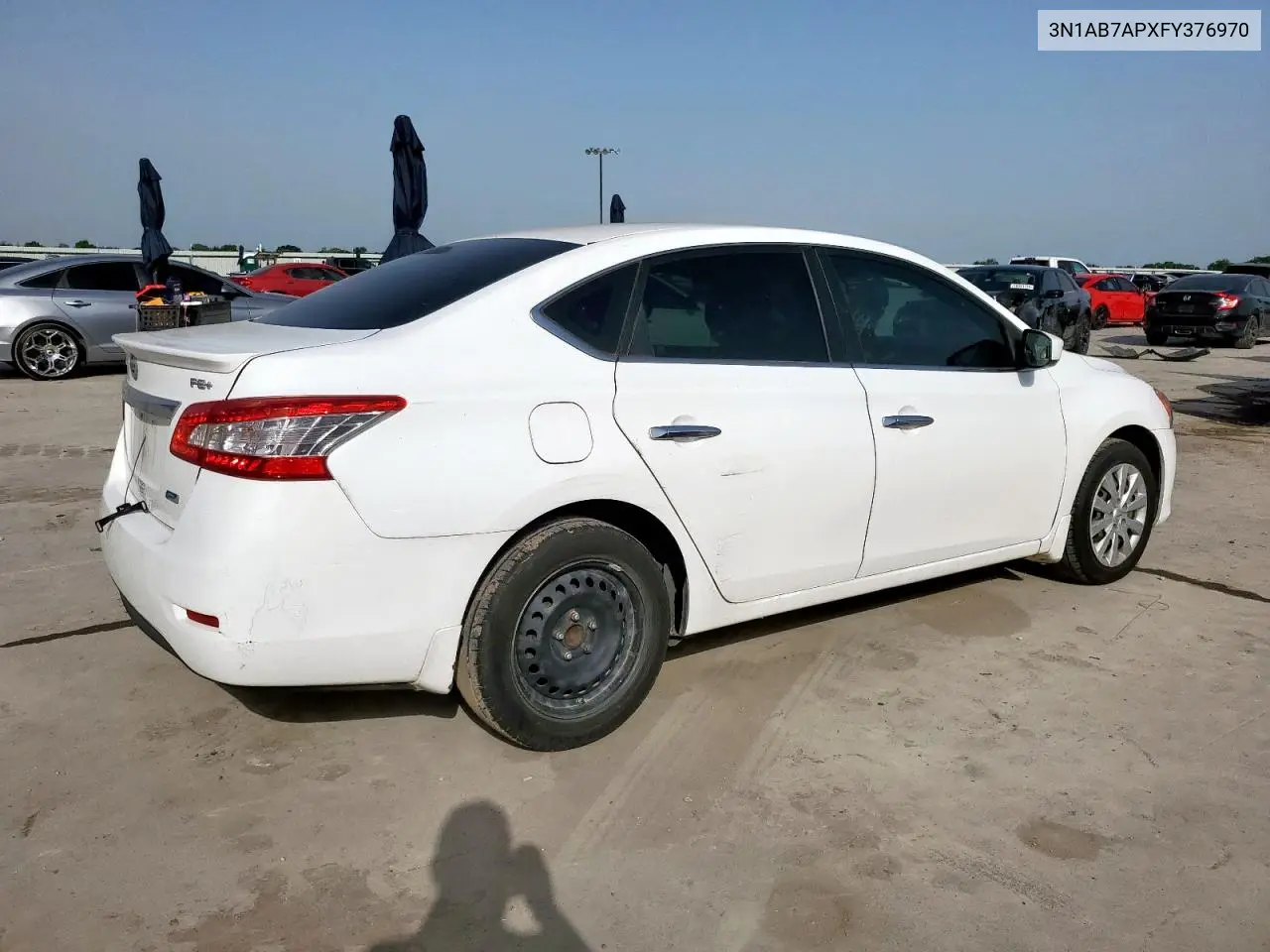 2015 Nissan Sentra S VIN: 3N1AB7APXFY376970 Lot: 56962225
