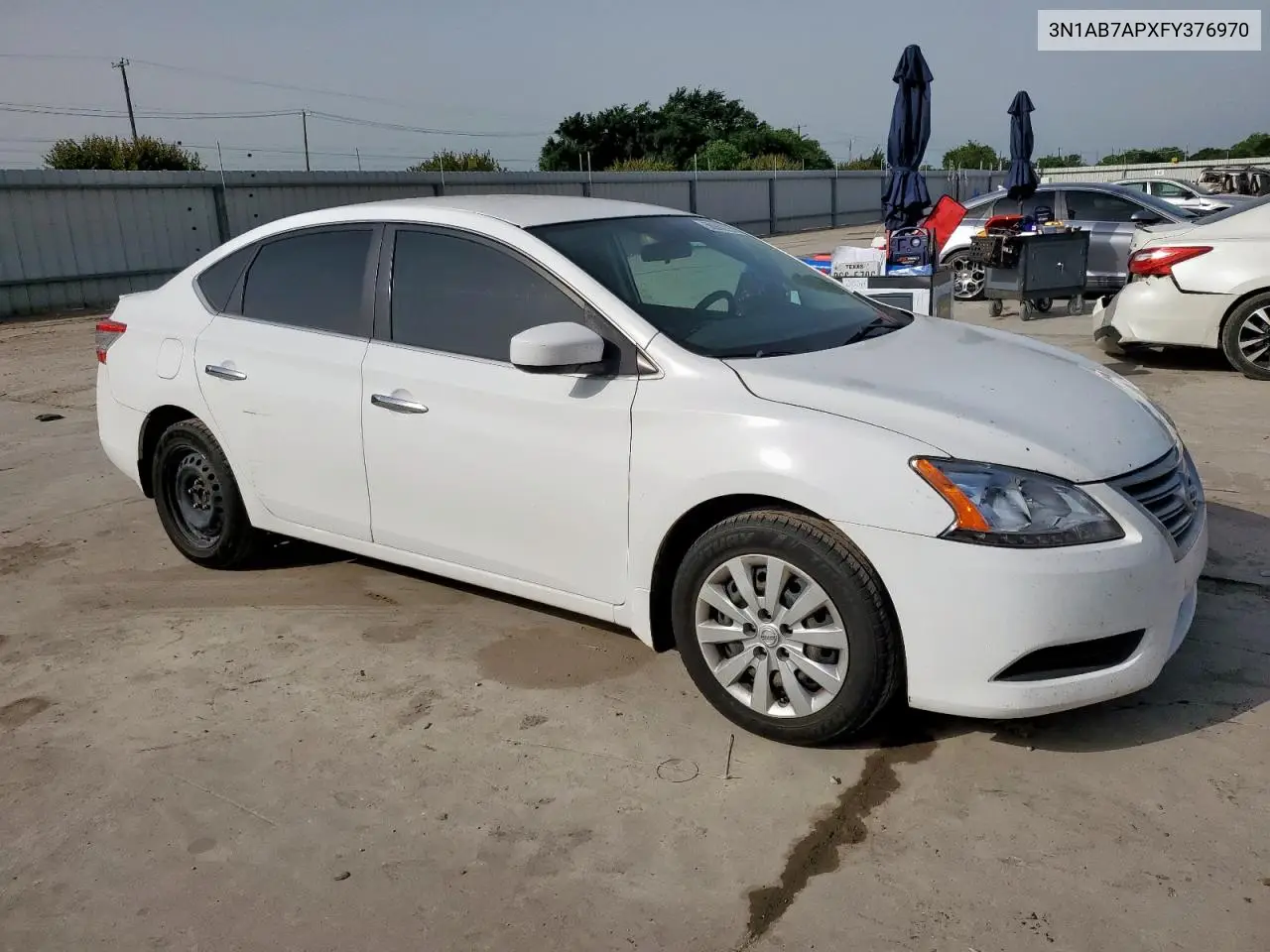 2015 Nissan Sentra S VIN: 3N1AB7APXFY376970 Lot: 56962225