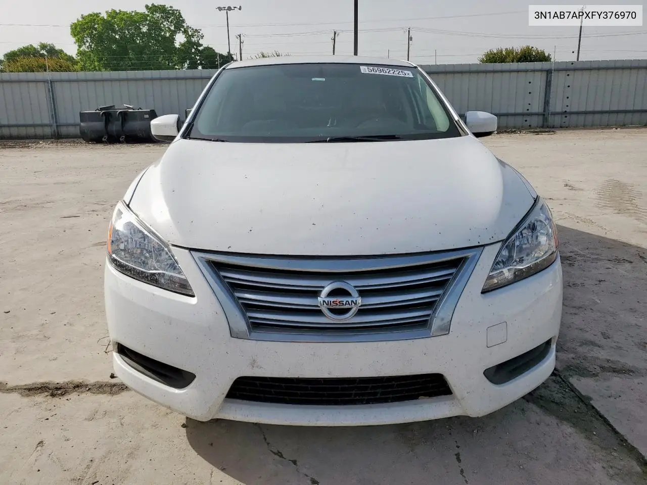 2015 Nissan Sentra S VIN: 3N1AB7APXFY376970 Lot: 56962225