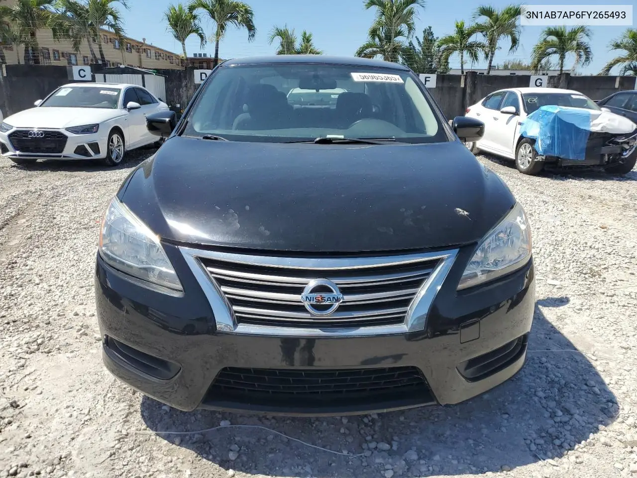 2015 Nissan Sentra S VIN: 3N1AB7AP6FY265493 Lot: 56965365