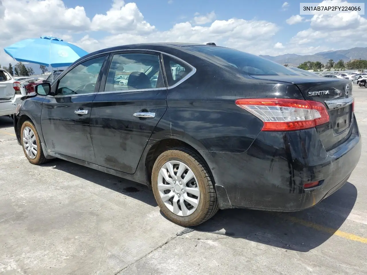 2015 Nissan Sentra S VIN: 3N1AB7AP2FY224066 Lot: 56968245