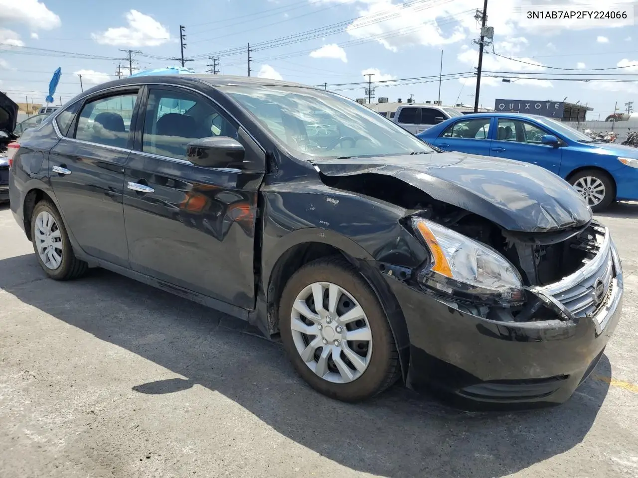 2015 Nissan Sentra S VIN: 3N1AB7AP2FY224066 Lot: 56968245