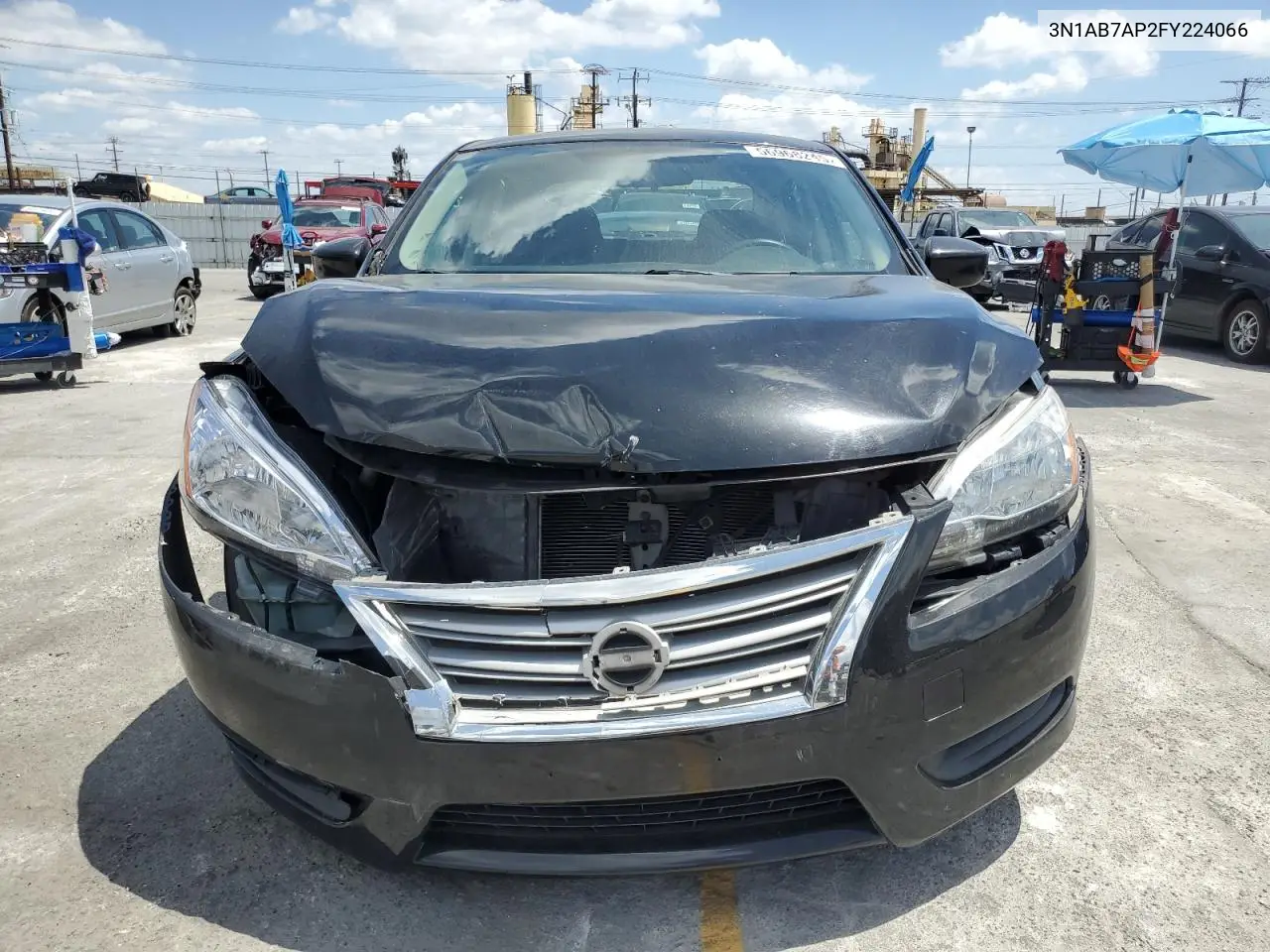 2015 Nissan Sentra S VIN: 3N1AB7AP2FY224066 Lot: 56968245