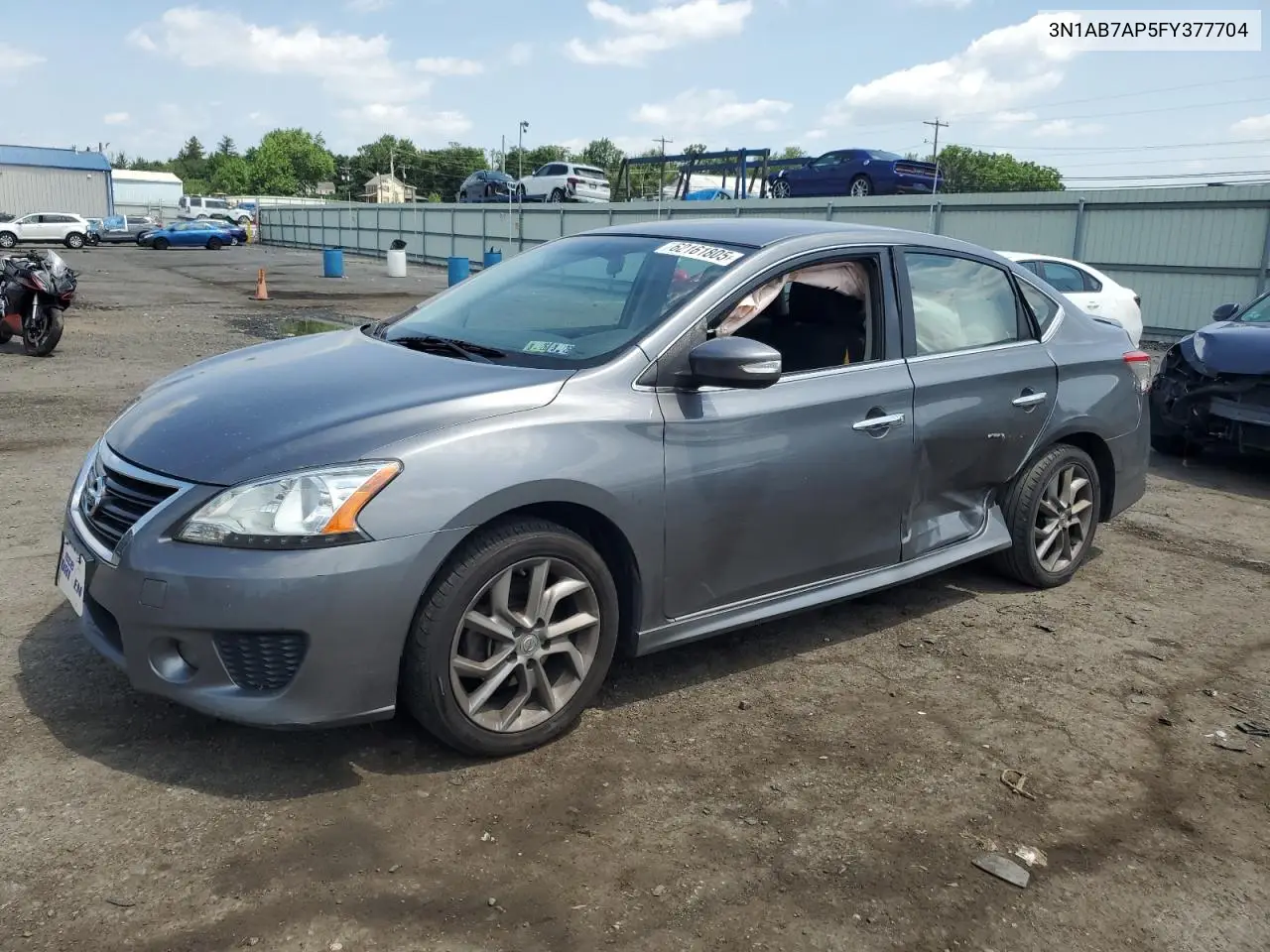 2015 Nissan Sentra S VIN: 3N1AB7AP5FY377704 Lot: 62161805