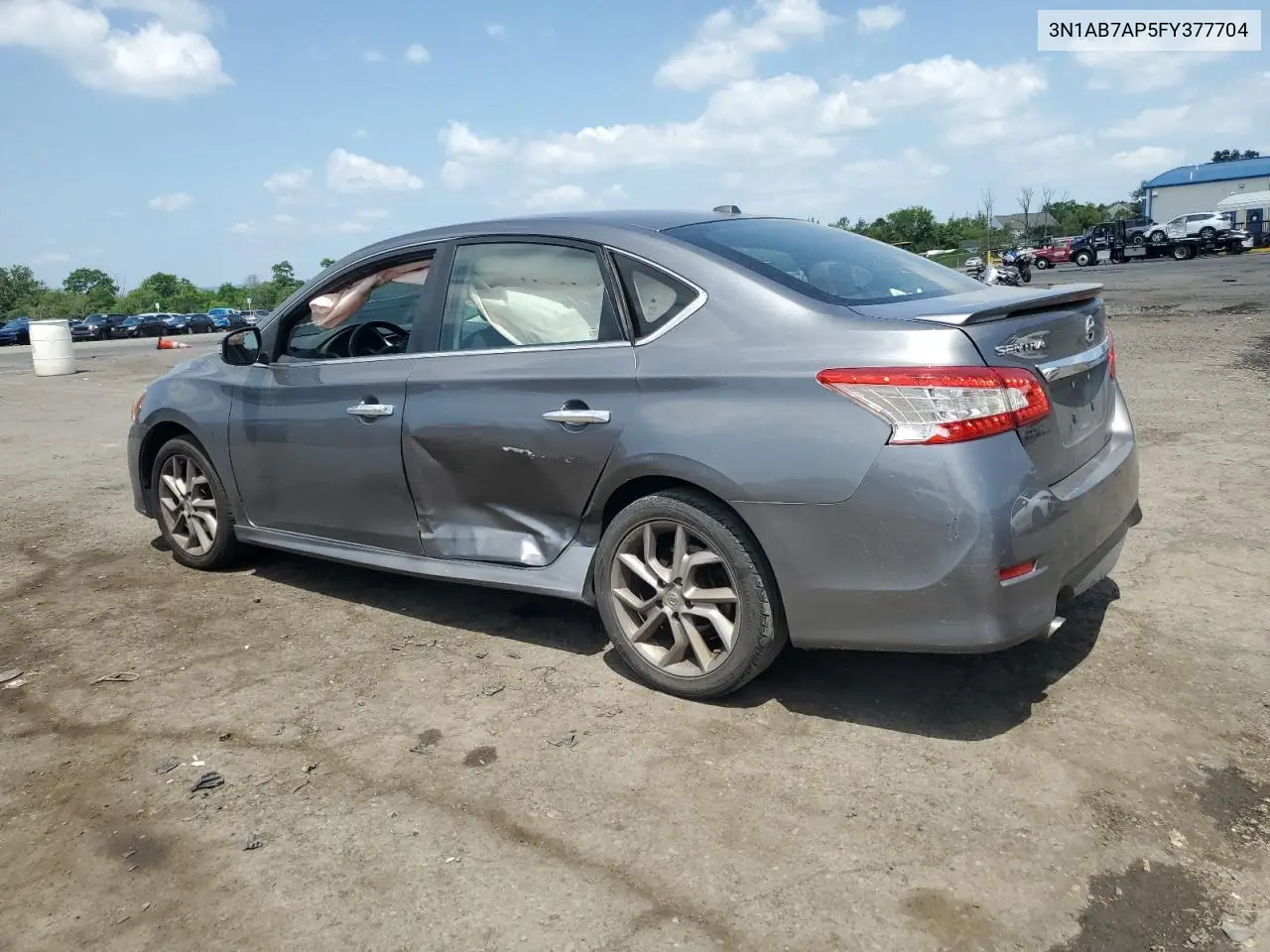 2015 Nissan Sentra S VIN: 3N1AB7AP5FY377704 Lot: 62161805