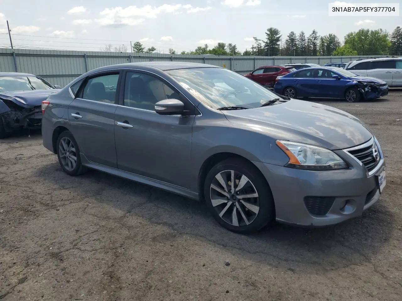 2015 Nissan Sentra S VIN: 3N1AB7AP5FY377704 Lot: 62161805