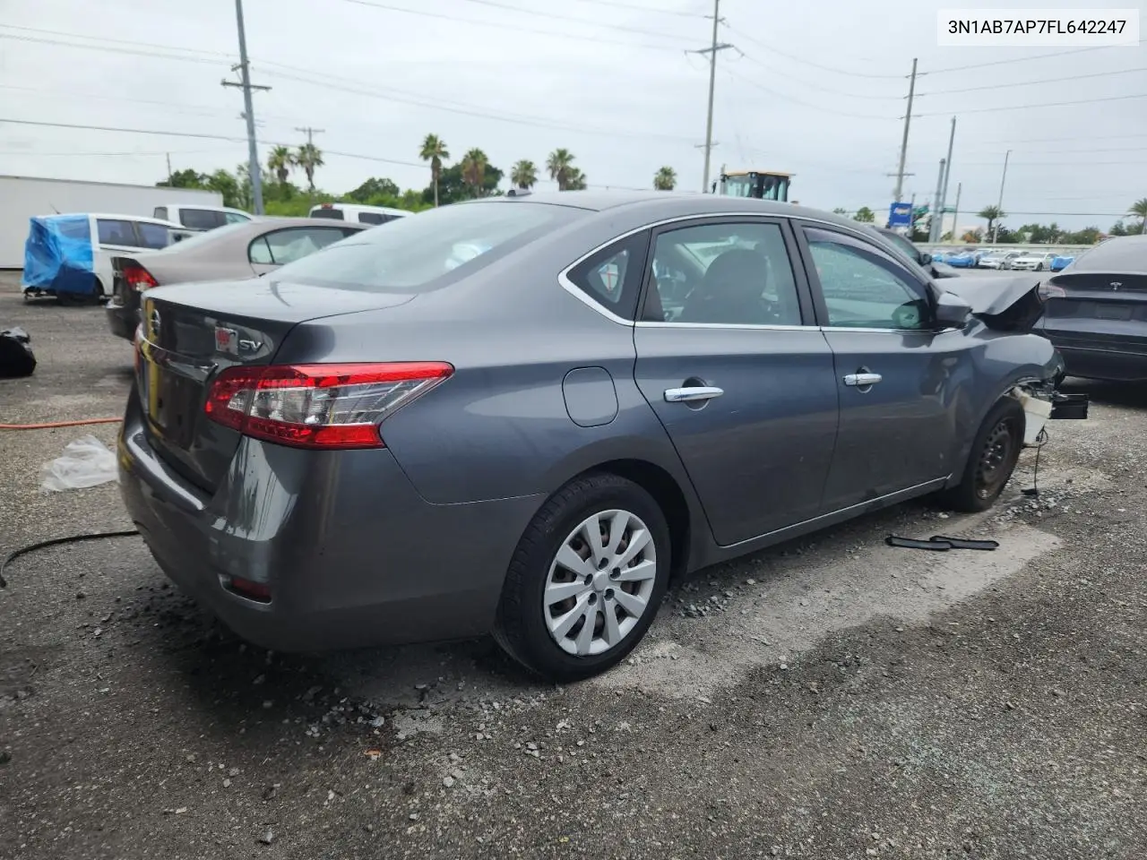 2015 Nissan Sentra S VIN: 3N1AB7AP7FL642247 Lot: 62667925