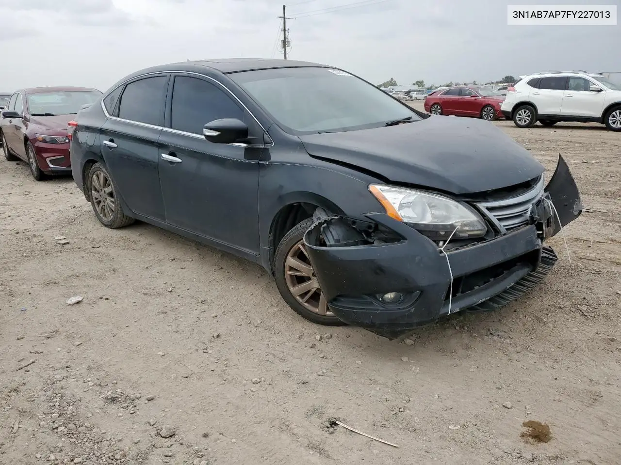 2015 Nissan Sentra S VIN: 3N1AB7AP7FY227013 Lot: 62677145