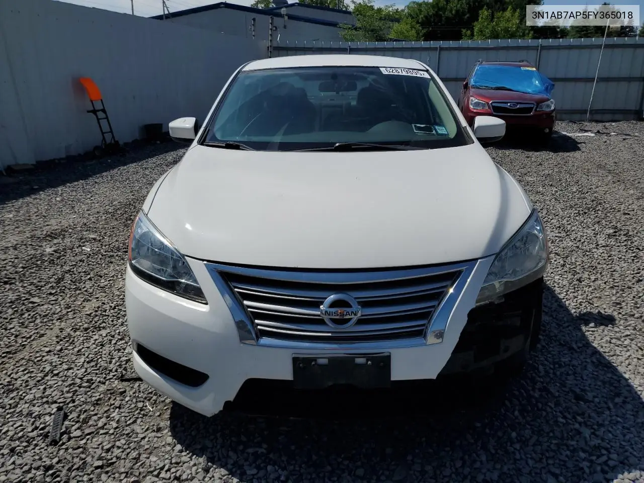 2015 Nissan Sentra S VIN: 3N1AB7AP5FY365018 Lot: 62879895