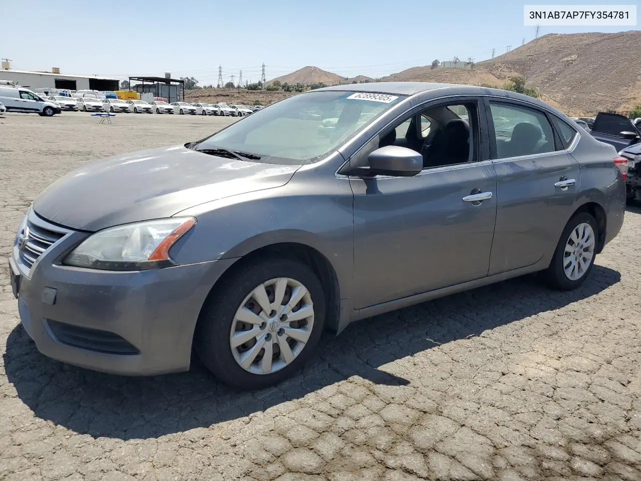 2015 Nissan Sentra S VIN: 3N1AB7AP7FY354781 Lot: 62899305