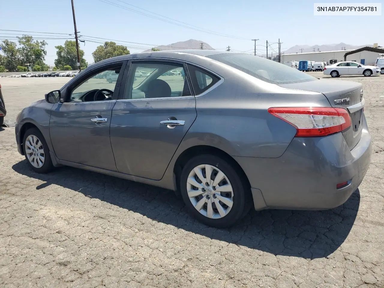 2015 Nissan Sentra S VIN: 3N1AB7AP7FY354781 Lot: 62899305