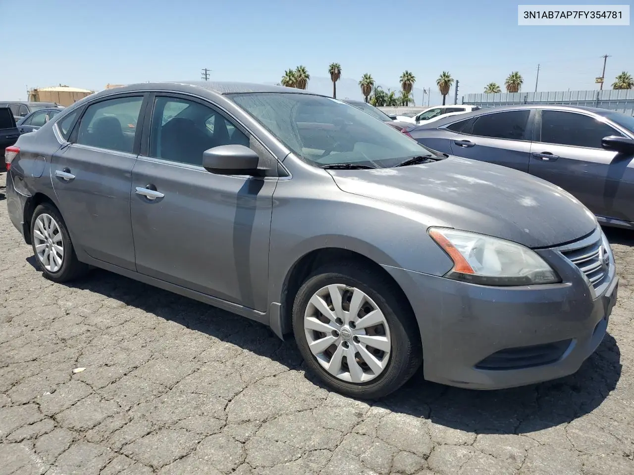 2015 Nissan Sentra S VIN: 3N1AB7AP7FY354781 Lot: 62899305