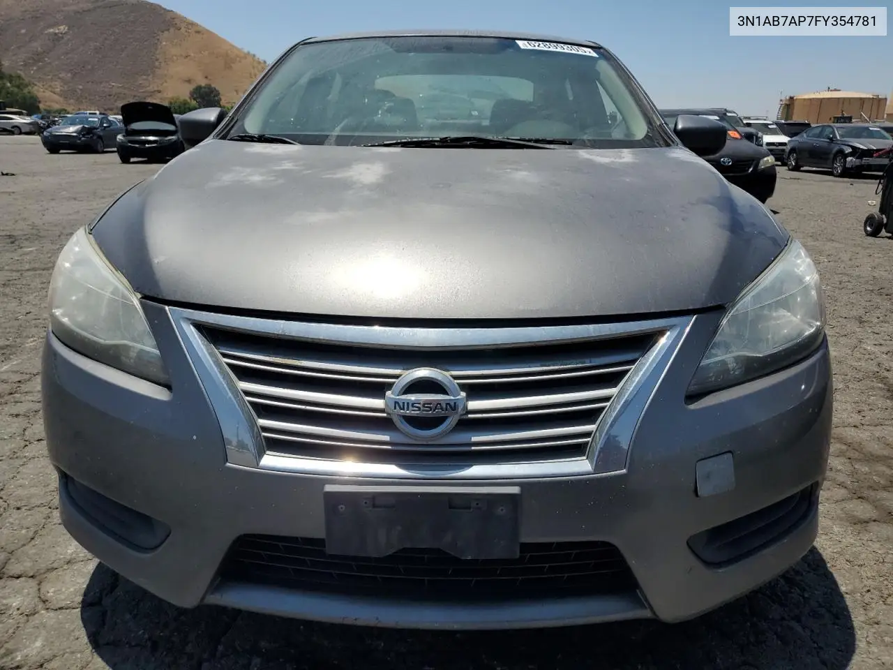2015 Nissan Sentra S VIN: 3N1AB7AP7FY354781 Lot: 62899305