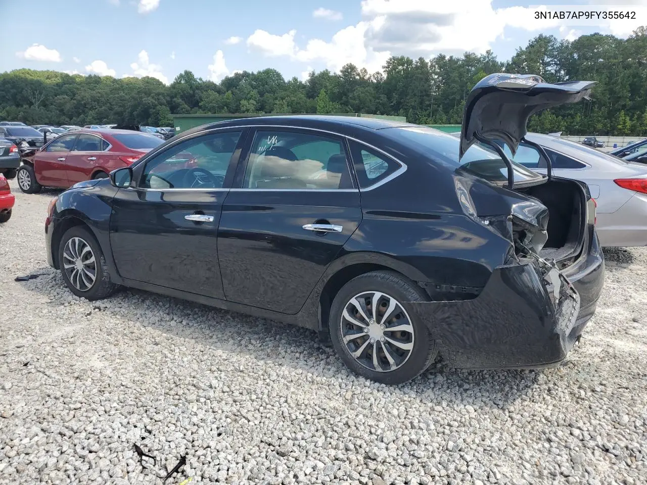 2015 Nissan Sentra S VIN: 3N1AB7AP9FY355642 Lot: 62988505
