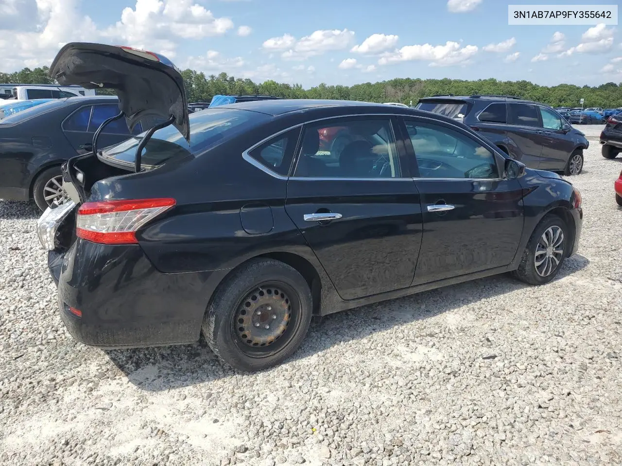 2015 Nissan Sentra S VIN: 3N1AB7AP9FY355642 Lot: 62988505
