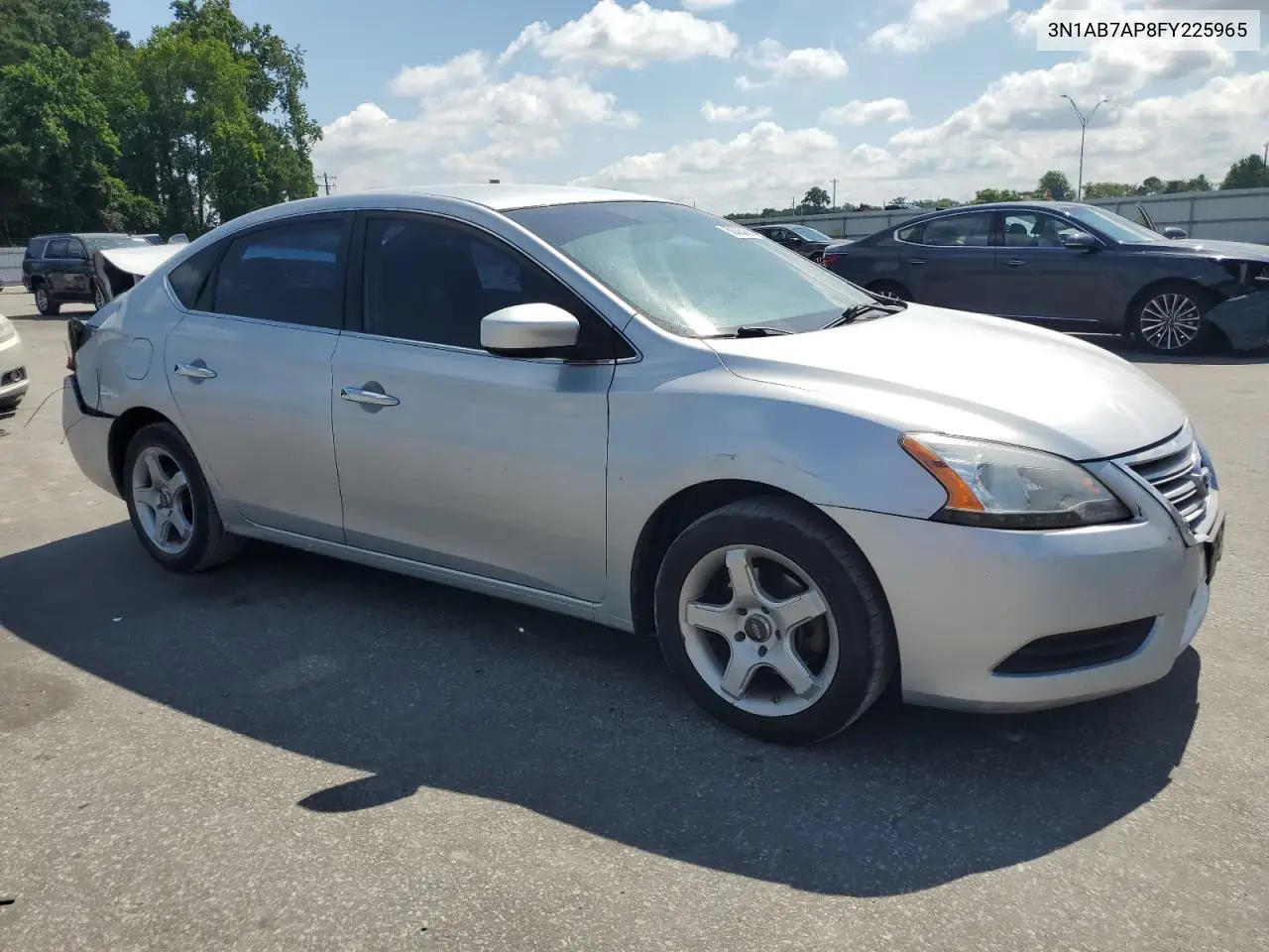 2015 Nissan Sentra S VIN: 3N1AB7AP8FY225965 Lot: 63003085