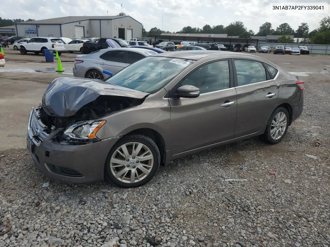 2015 Nissan Sentra S VIN: 3N1AB7AP2FY339041 Lot: 63010915