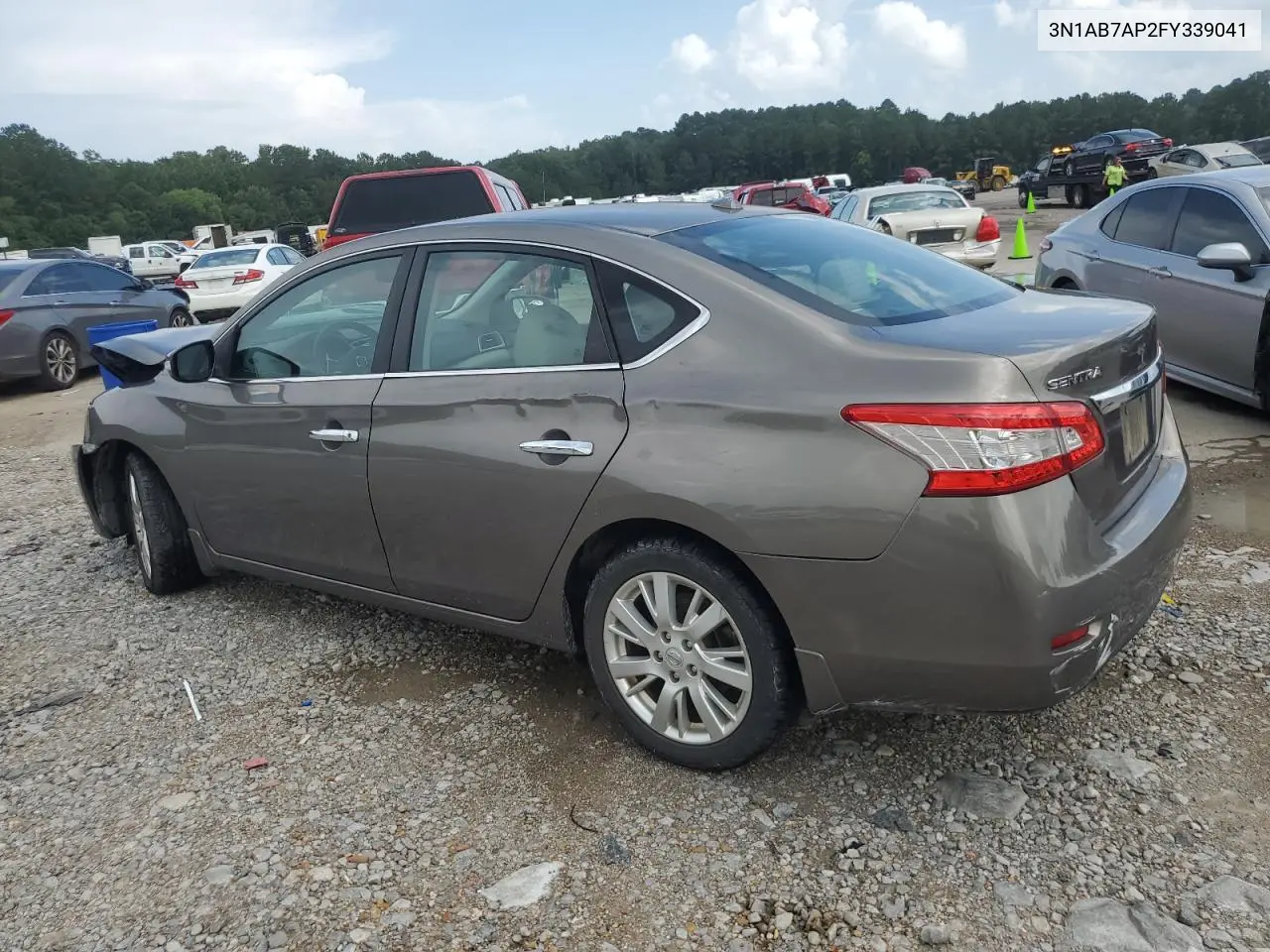 2015 Nissan Sentra S VIN: 3N1AB7AP2FY339041 Lot: 63010915