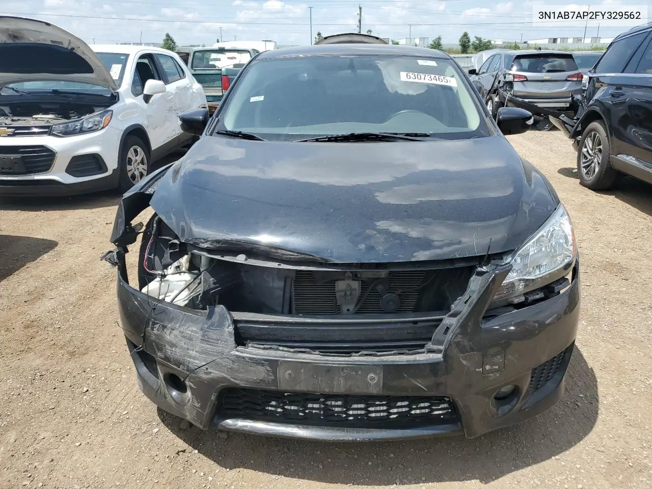 2015 Nissan Sentra S VIN: 3N1AB7AP2FY329562 Lot: 63073465
