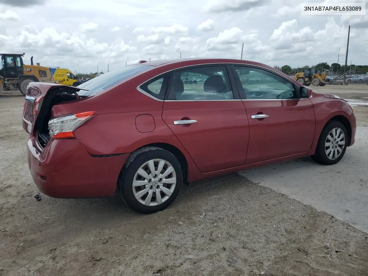 2015 Nissan Sentra S VIN: 3N1AB7AP4FL653089 Lot: 63460325
