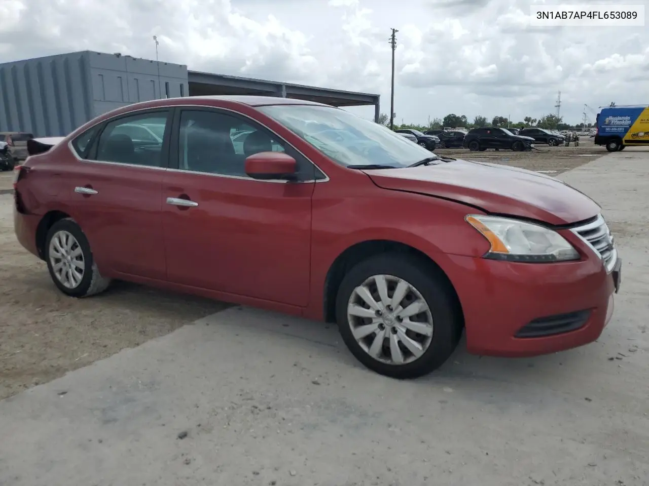 2015 Nissan Sentra S VIN: 3N1AB7AP4FL653089 Lot: 63460325