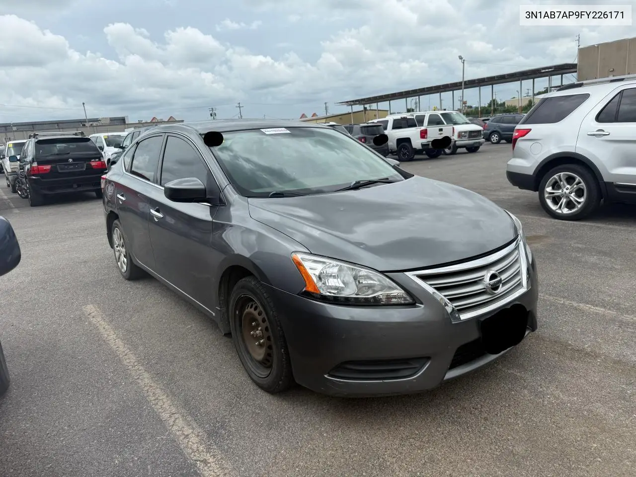 2015 Nissan Sentra S VIN: 3N1AB7AP9FY226171 Lot: 63639125