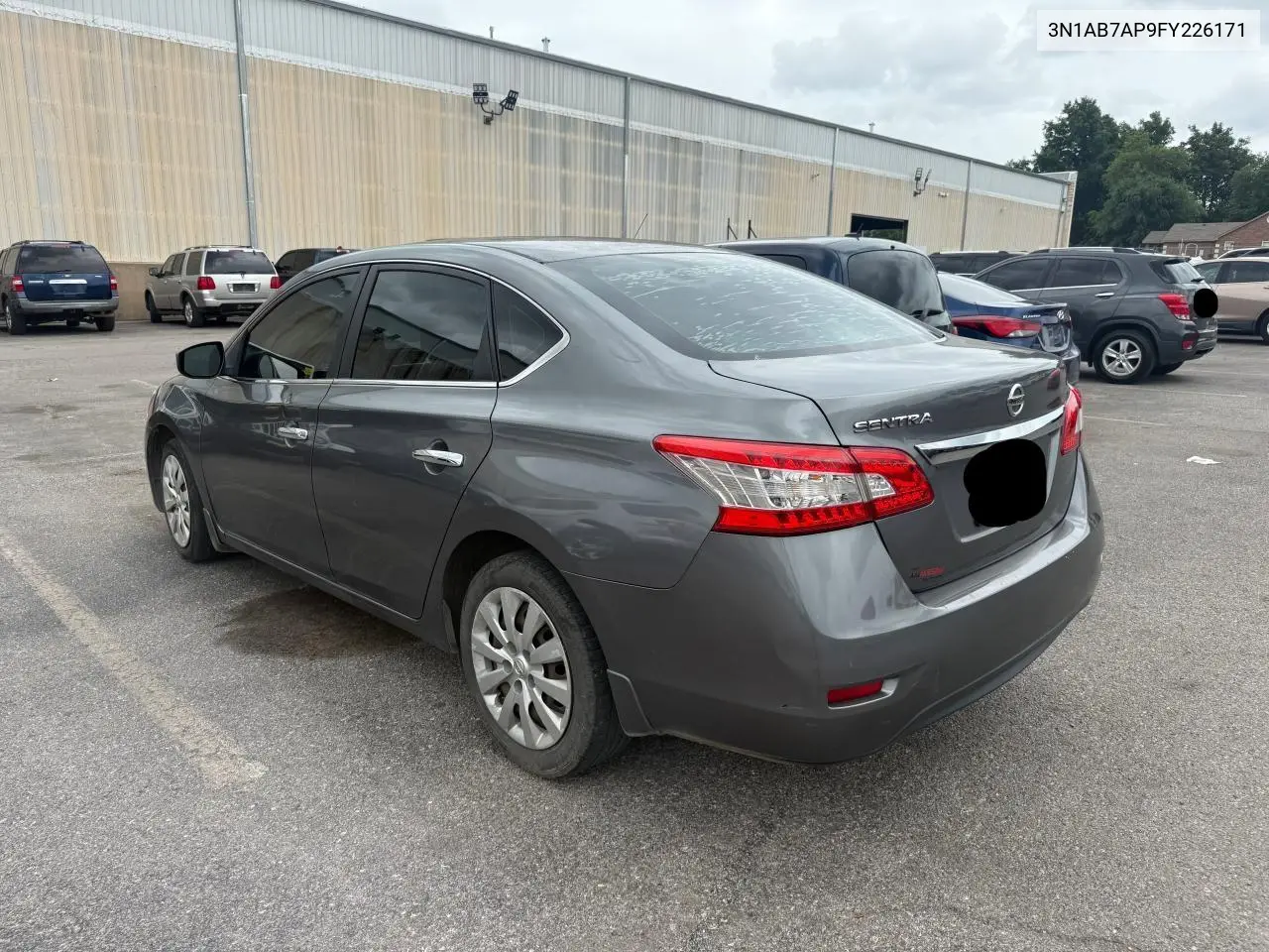 2015 Nissan Sentra S VIN: 3N1AB7AP9FY226171 Lot: 63639125
