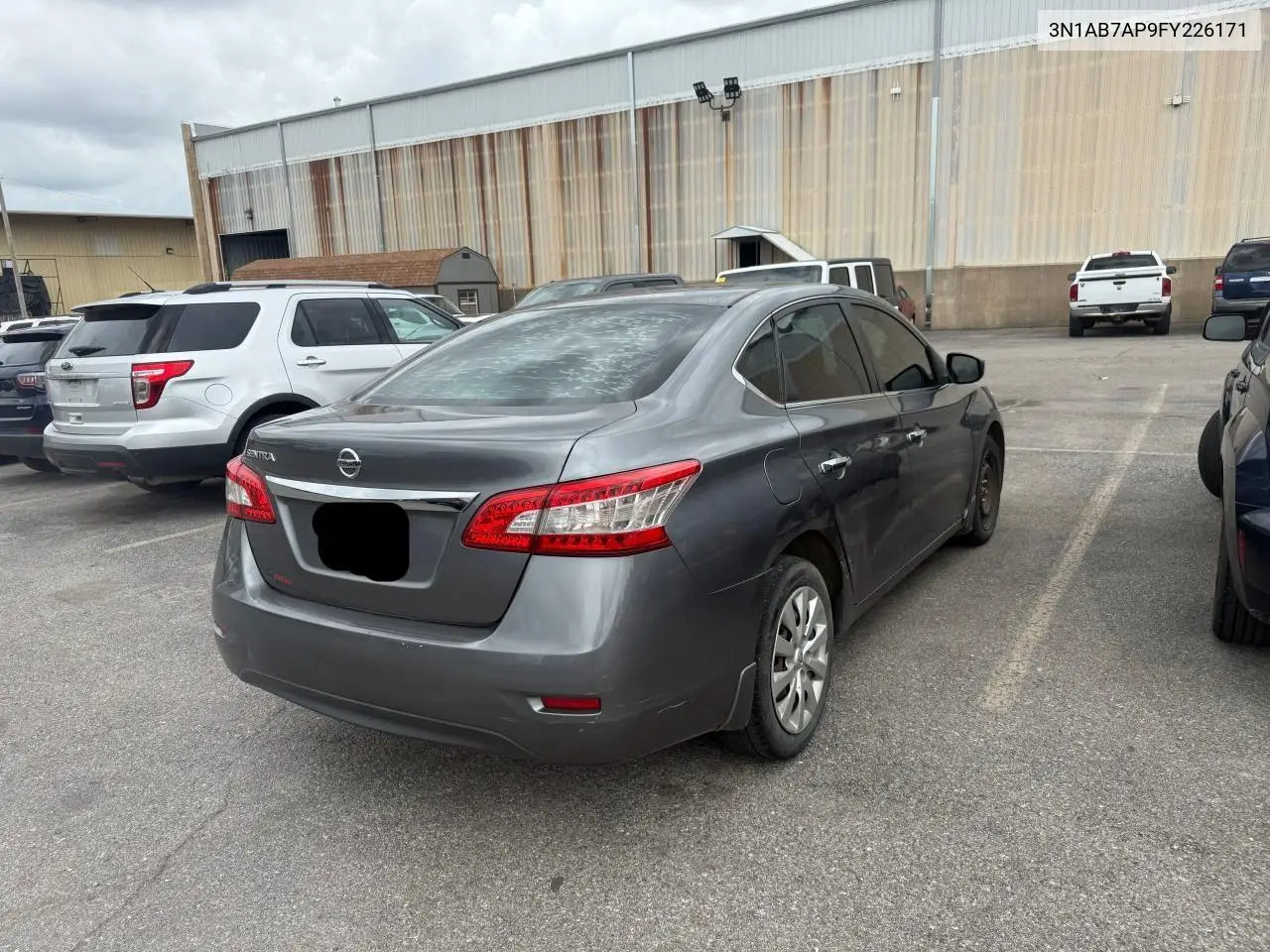 2015 Nissan Sentra S VIN: 3N1AB7AP9FY226171 Lot: 63639125