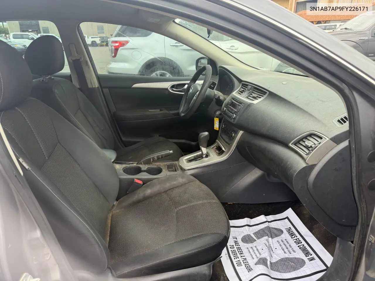 2015 Nissan Sentra S VIN: 3N1AB7AP9FY226171 Lot: 63639125