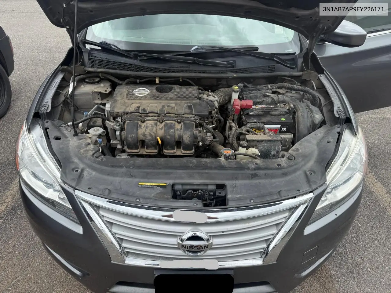 2015 Nissan Sentra S VIN: 3N1AB7AP9FY226171 Lot: 63639125