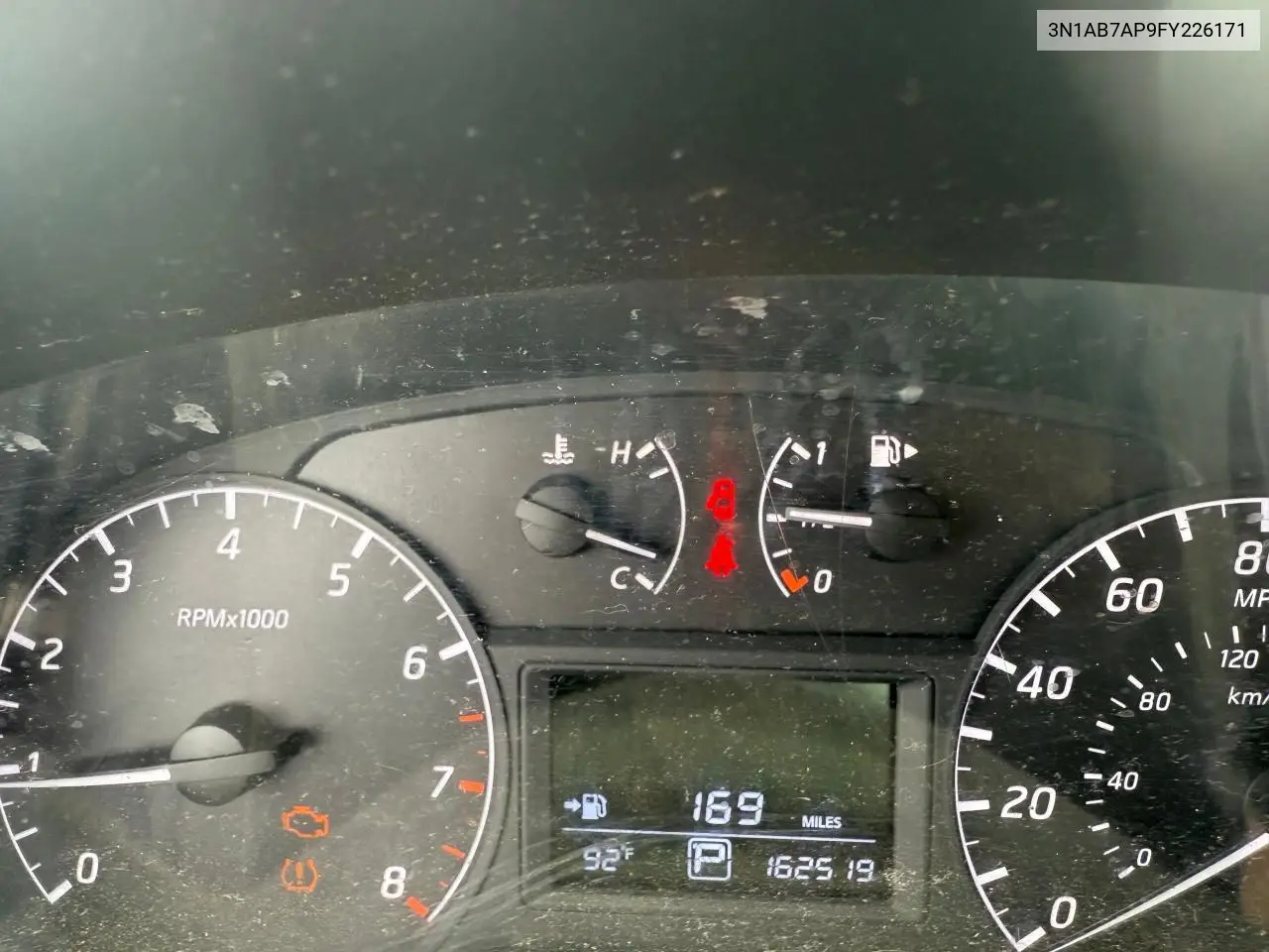 2015 Nissan Sentra S VIN: 3N1AB7AP9FY226171 Lot: 63639125