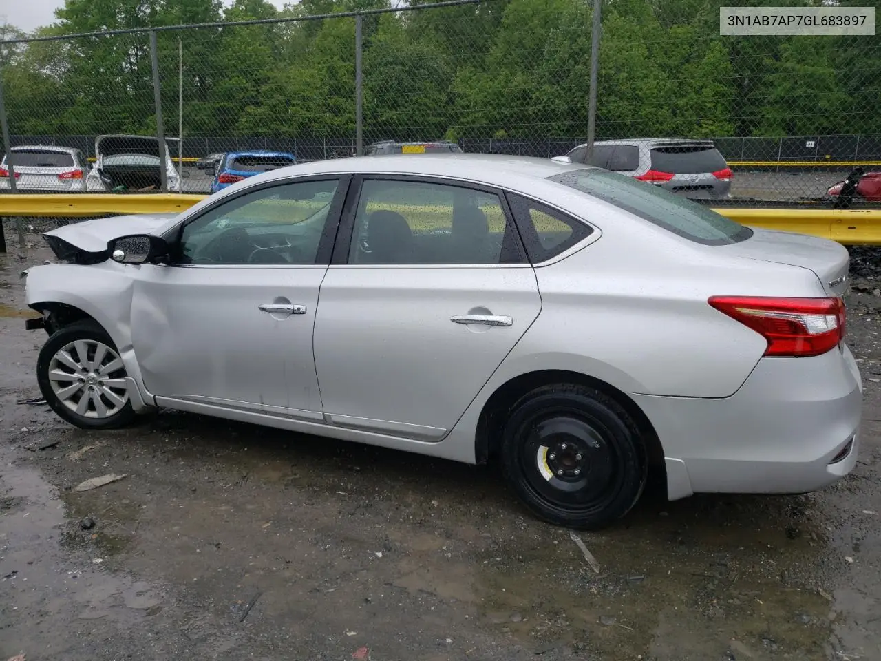 2016 Nissan Sentra S VIN: 3N1AB7AP7GL683897 Lot: 54682405