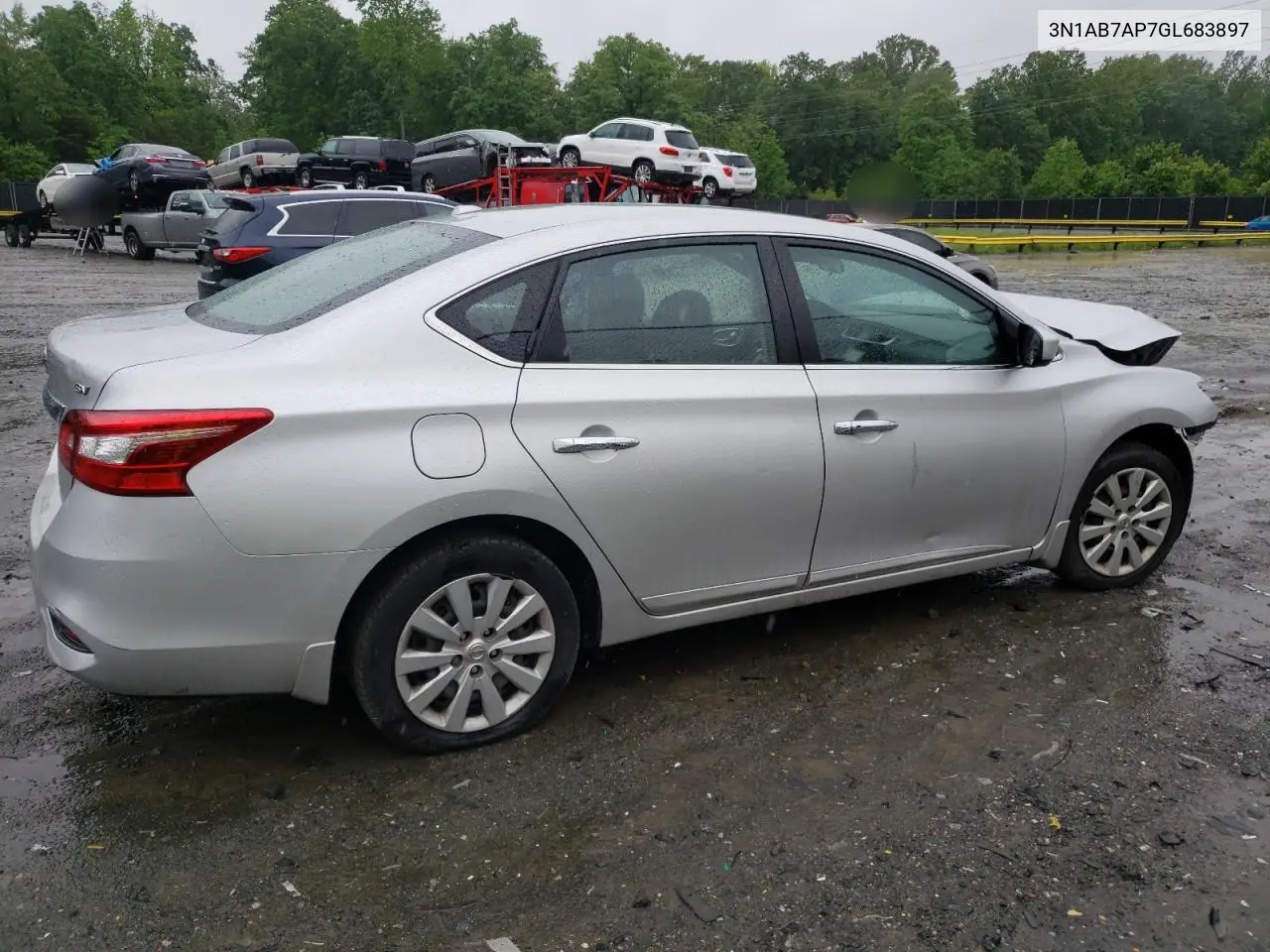 2016 Nissan Sentra S VIN: 3N1AB7AP7GL683897 Lot: 54682405