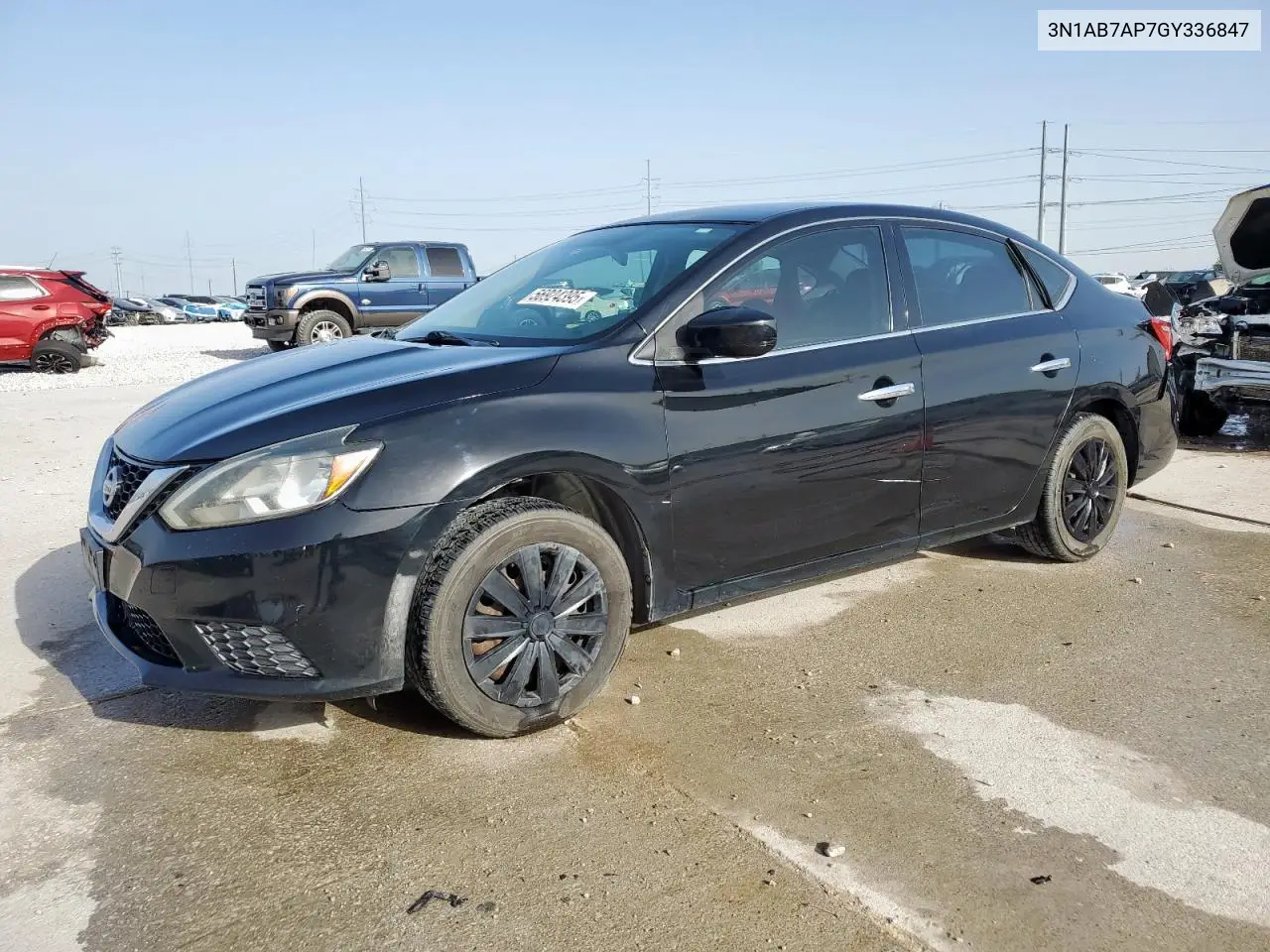 2016 Nissan Sentra S VIN: 3N1AB7AP7GY336847 Lot: 56924395