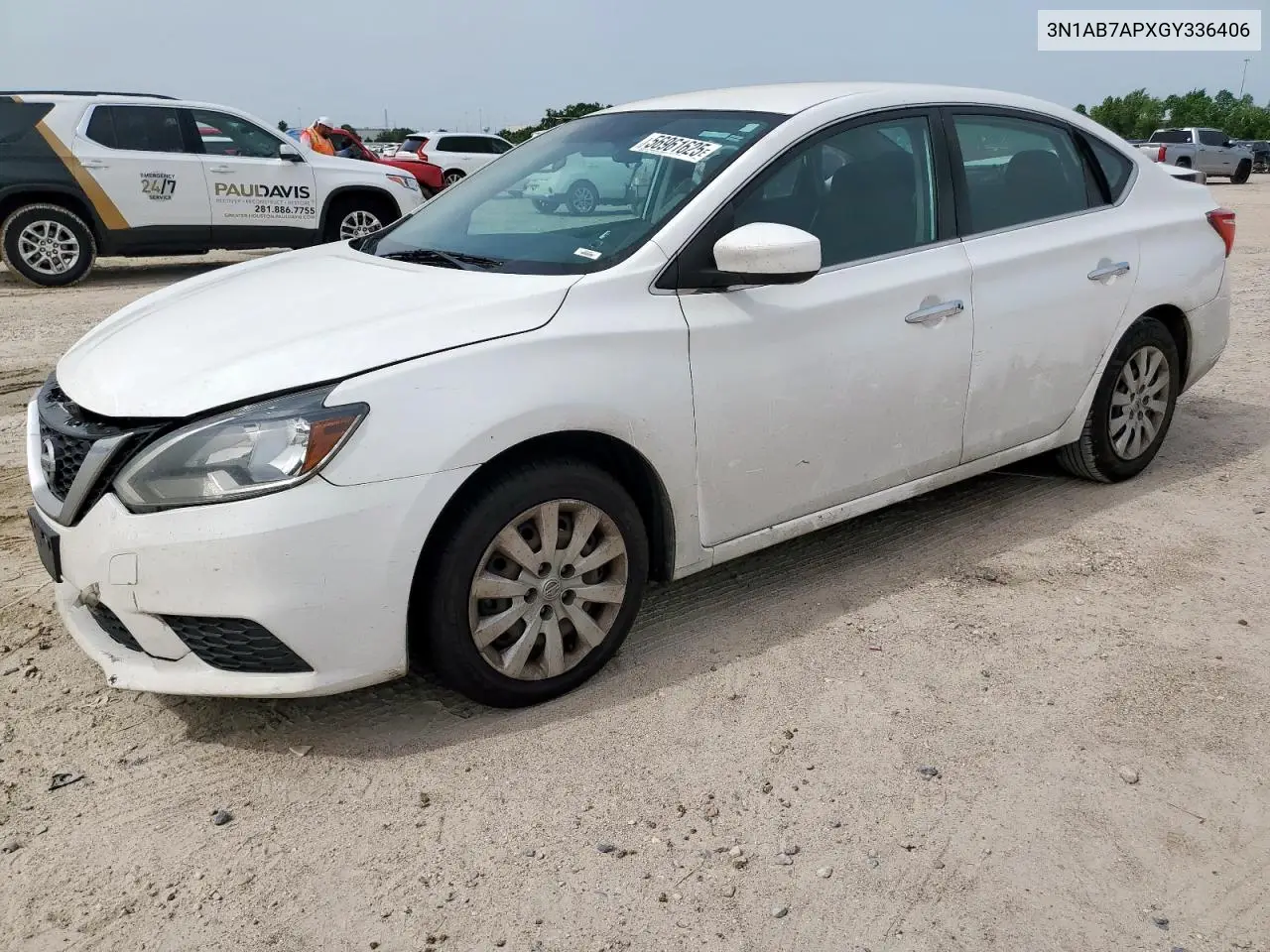 2016 Nissan Sentra S VIN: 3N1AB7APXGY336406 Lot: 56961625