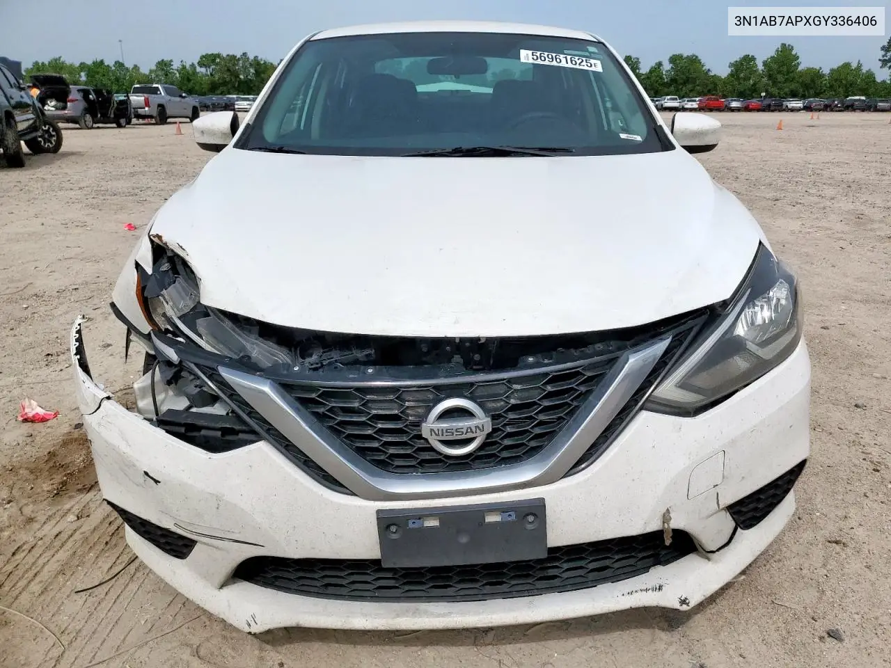 2016 Nissan Sentra S VIN: 3N1AB7APXGY336406 Lot: 56961625