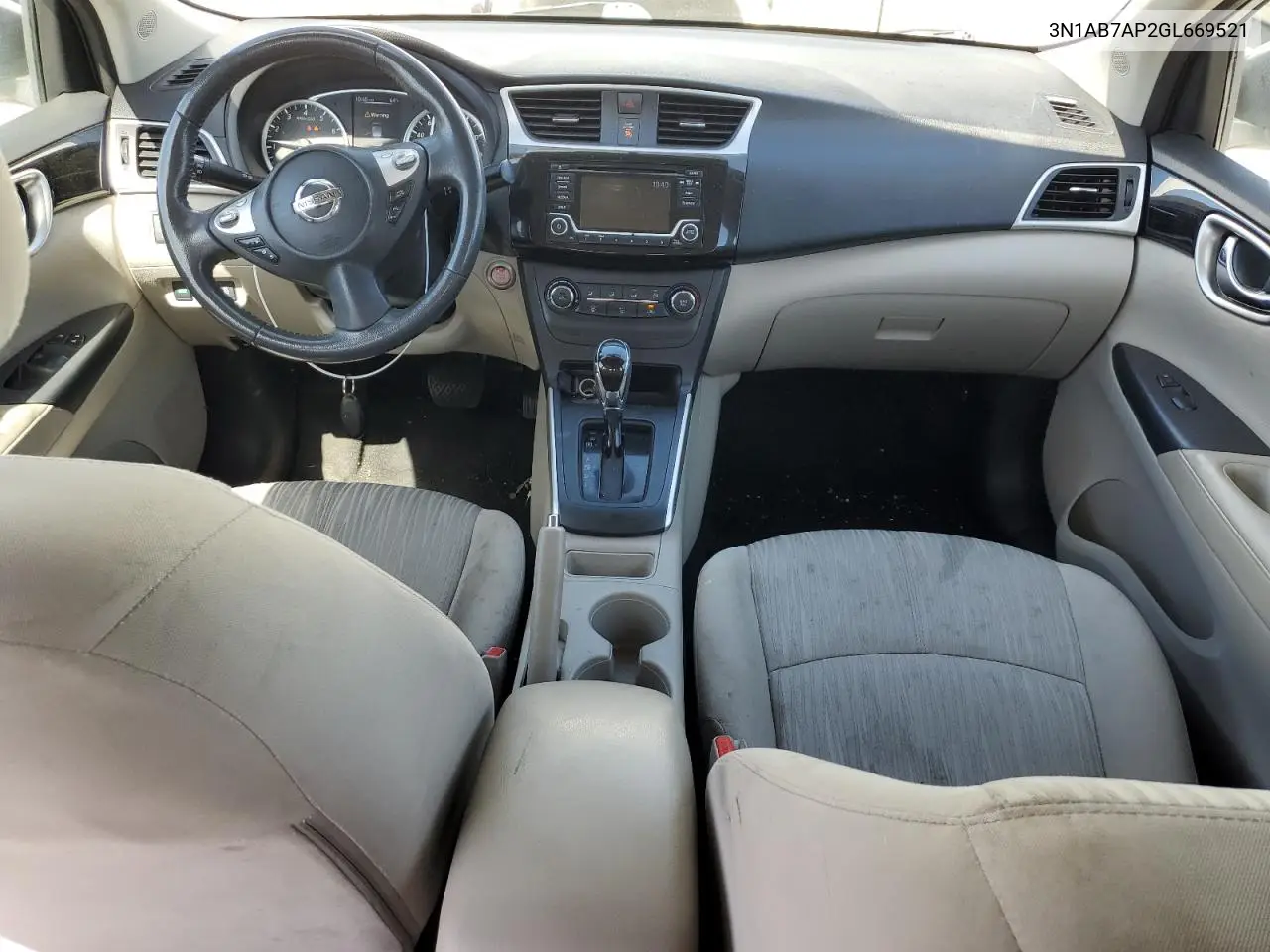 2016 Nissan Sentra S VIN: 3N1AB7AP2GL669521 Lot: 56983455