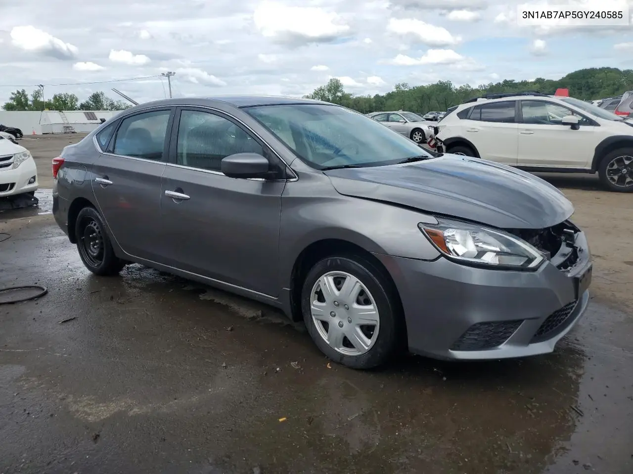 2016 Nissan Sentra S VIN: 3N1AB7AP5GY240585 Lot: 57068625
