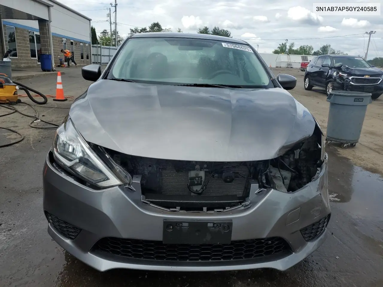2016 Nissan Sentra S VIN: 3N1AB7AP5GY240585 Lot: 57068625