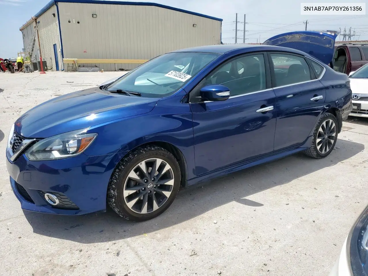 2016 Nissan Sentra S VIN: 3N1AB7AP7GY261356 Lot: 57103925