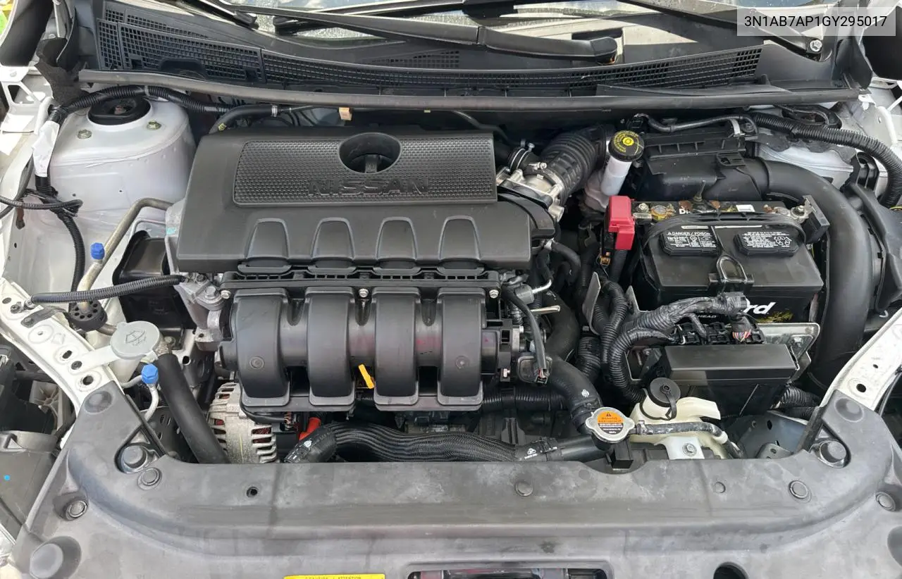 2016 Nissan Sentra S VIN: 3N1AB7AP1GY295017 Lot: 57305695