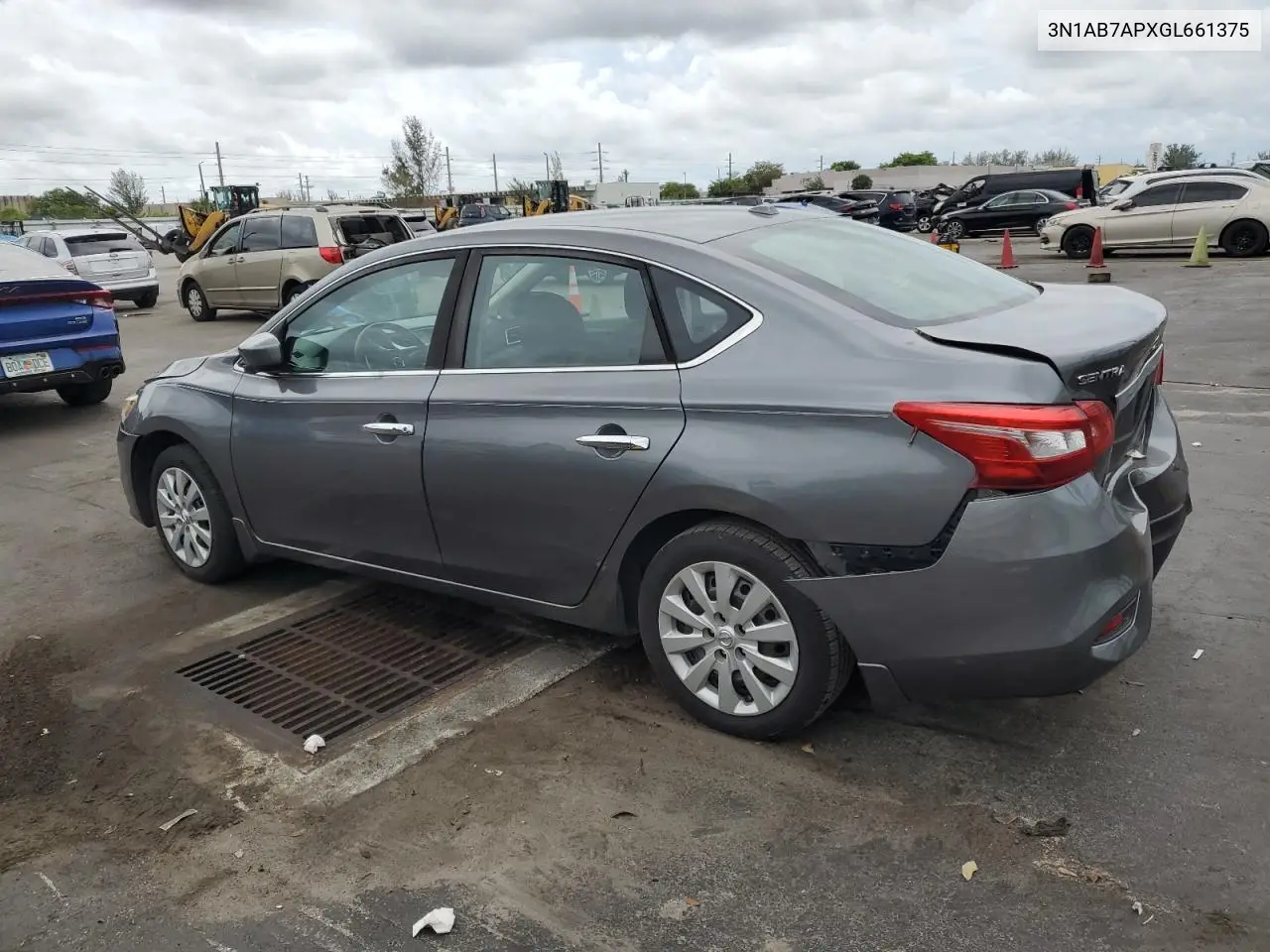 2016 Nissan Sentra S VIN: 3N1AB7APXGL661375 Lot: 59988125