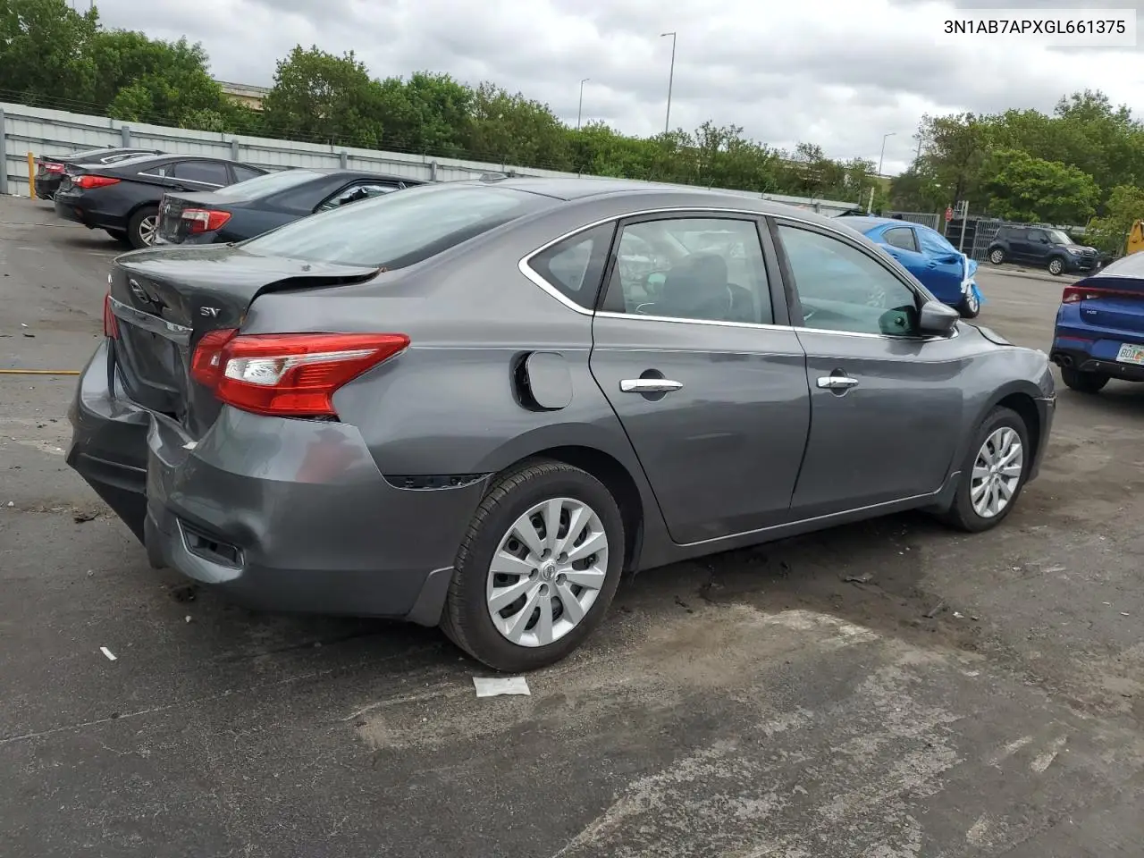 2016 Nissan Sentra S VIN: 3N1AB7APXGL661375 Lot: 59988125