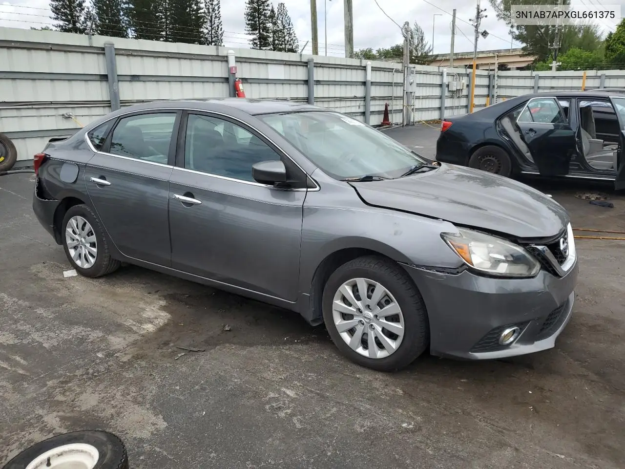 2016 Nissan Sentra S VIN: 3N1AB7APXGL661375 Lot: 59988125