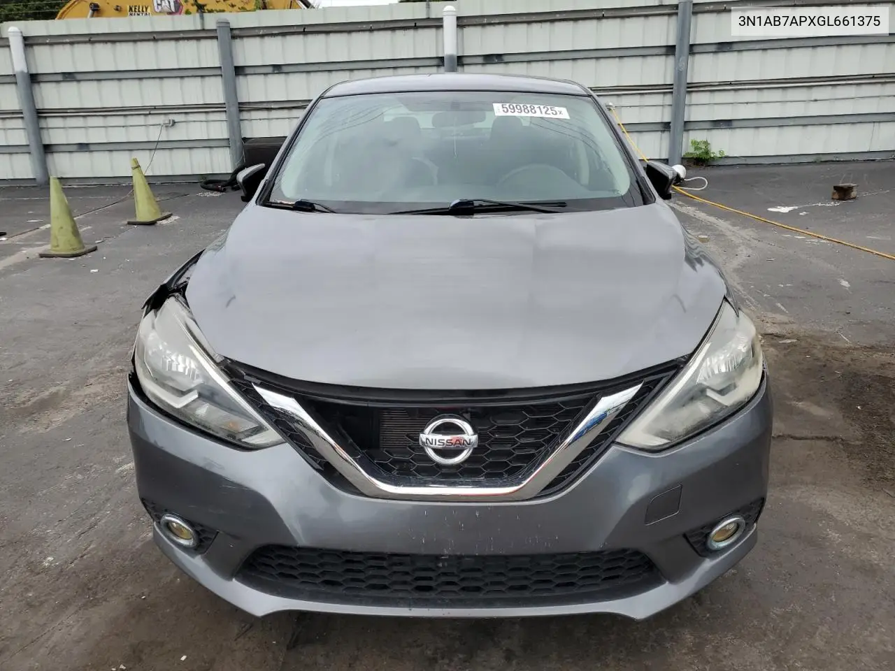 2016 Nissan Sentra S VIN: 3N1AB7APXGL661375 Lot: 59988125